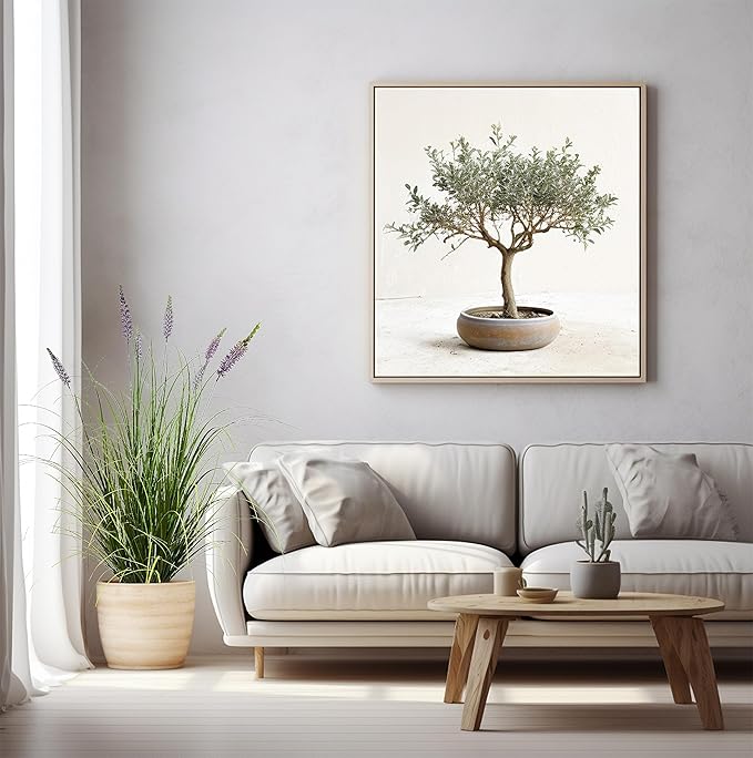 Artificial Plant 47in(2pack) Tall Artificial Lavender Plant,Faux Plants Indoor Home Decorative Artificial Plants & Flowers in Pot Fake Plant, House Plant Indoor