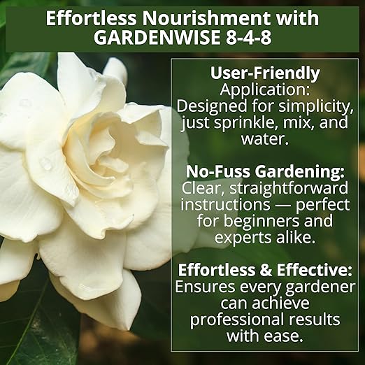 8-4-8 Acidic Fertilizer for Azaleas, Camellias (Camelia), Hydrangeas, Blueberries, Gardenias, Magnolia Trees, Evergreens, and Rhododendrons - Ideal Iron-Rich Plant Food (3 QUARTS)