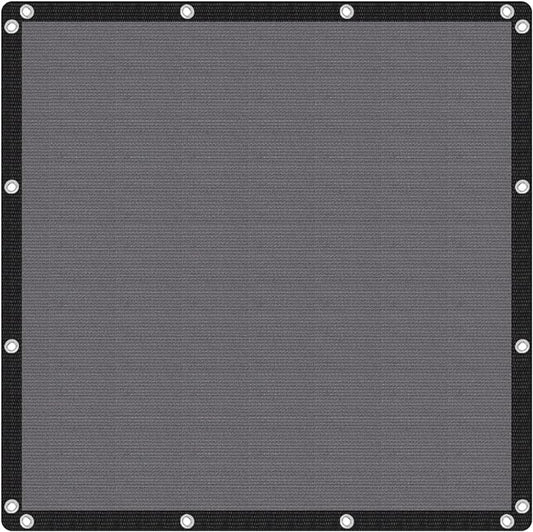 VICLLAX Shade Fabric Sun Shade Cloth with Every 2 FT Grommets for Patio Garden Pergola Cover Canopy 24x24 FT, Grey
