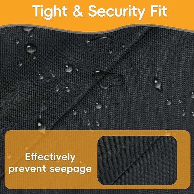 Grill Cover for 6755 Char-Griller Akorn Kamado Charcoal Grill Smoker and Premium Kettle, for Cuisinart CGG-999, 600D Heavy Duty Waterproof UV Resistant Cover, Outdoor Barbeque Grill Accessories