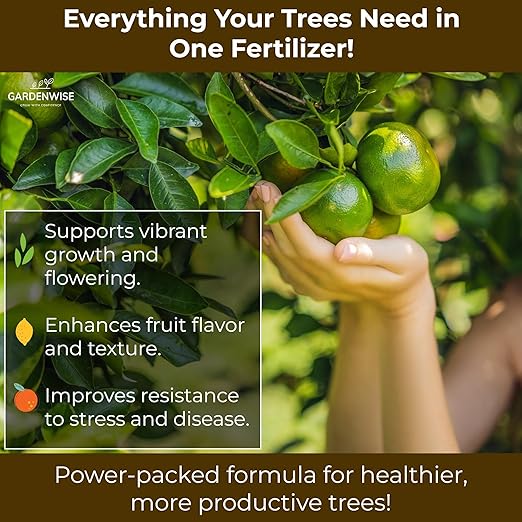 Professional Citrus Fertilizer + Vital Micronutrients; Perfect Balanced NPK for All Citrus; for Indoor and Outdoor Plants; Orange, Lime, Avocado and Lemon Tree Fertilizer (20 QUARTS)