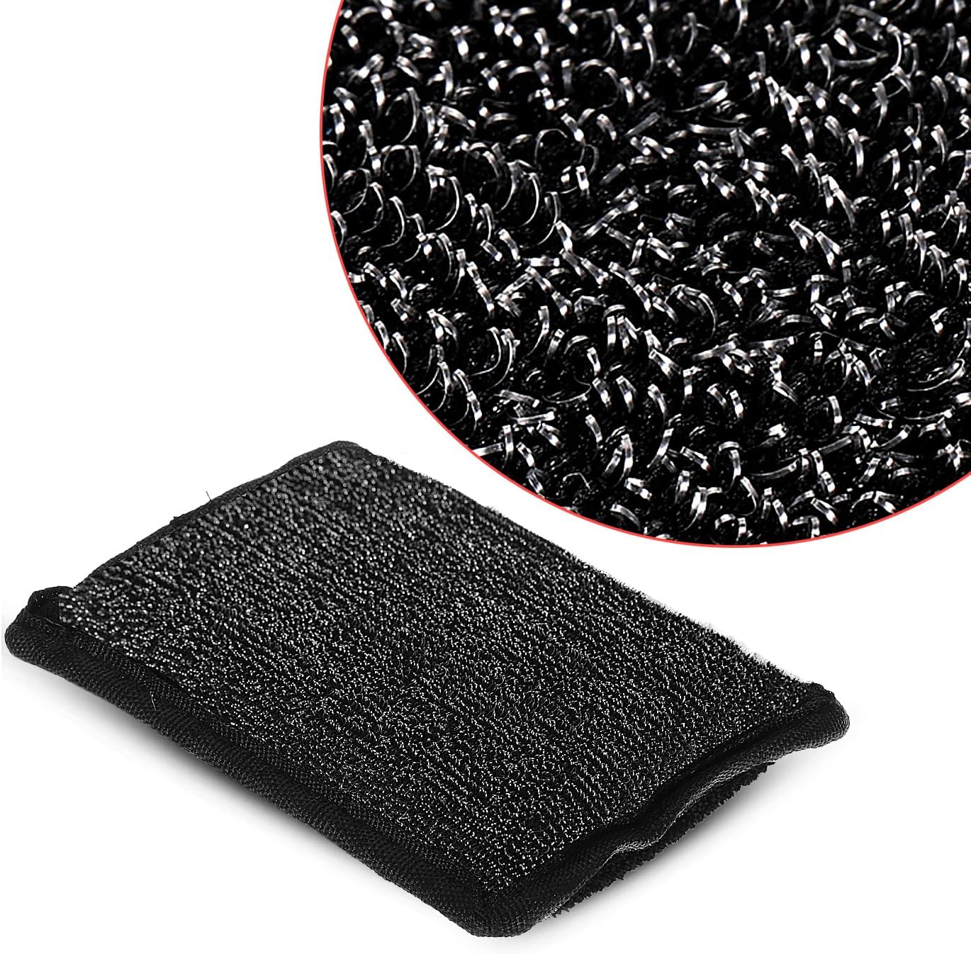 Grill Brush Bristle Free(Steel Wire),Replaceable BBQ Cleaning Head,Safe Replacement Cleaning Pad for Cast Iron or Stainless-Steel Grates (No Handle)