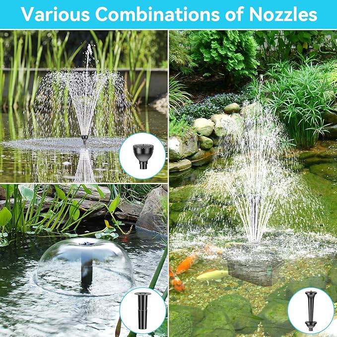 Antfraer Pond Filter with Pump Kits, Pond Filters for Outdoor Ponds Built In 660GPH Pond Pump, Pond Filter Box Suitable for Garden, Fountain, Pond, Animal Sink, Waterfall, Aquarium-Corded Electric