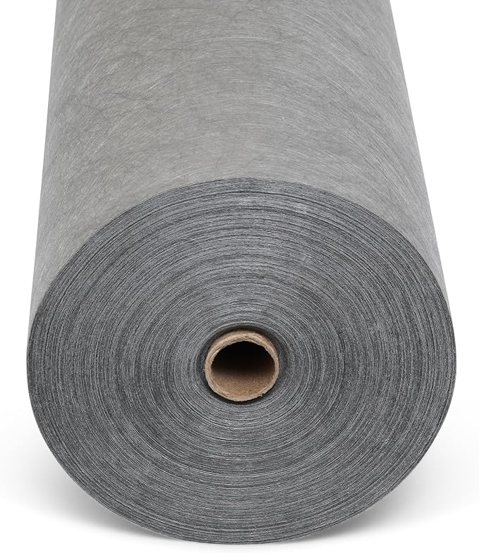 Hanes Geo Nonwoven Landscape Fabric 6' x 300' – Heavy Duty Weed Barrier for Commercial Landscaping, Walkways & Erosion Control (Gray)