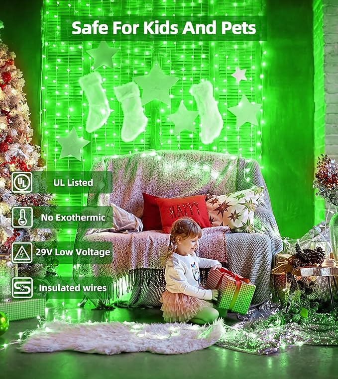 750 LED 246FT Christmas Lights Outdoor, Super Long Waterproof Christmas String Lights with 8 Modes, Christmas Tree Lights with Timer Memory for Fence Garden Xmas Wedding Party DecorGreen