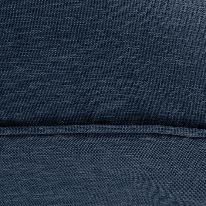 Classic Accessories Montlake Water-Resistant 23 x 20 x 4 Inch Patio Lounge Back Cushion, Heather Indigo Blue, Outdoor Loveseat Cushions