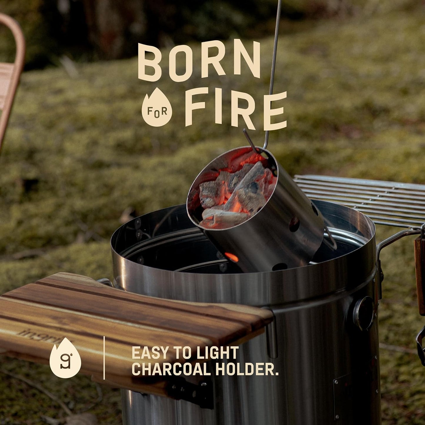 Charcoal Grills - 25 lbs Stainless Steel Smoker Grill 3-in-1 for Cooking & Home BBQ - Portable Vertical Smoker Barrel for Outdoor Grilling & Camping - Meat Grill with Thermometer & Accessories