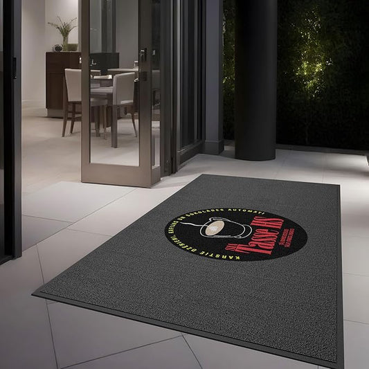 Custom Commercial Grade Doormat Floor Mat Entryway Area Rug Welcome Carpet for Business Home Indoor/Outdoor Non Slip Washable Durable