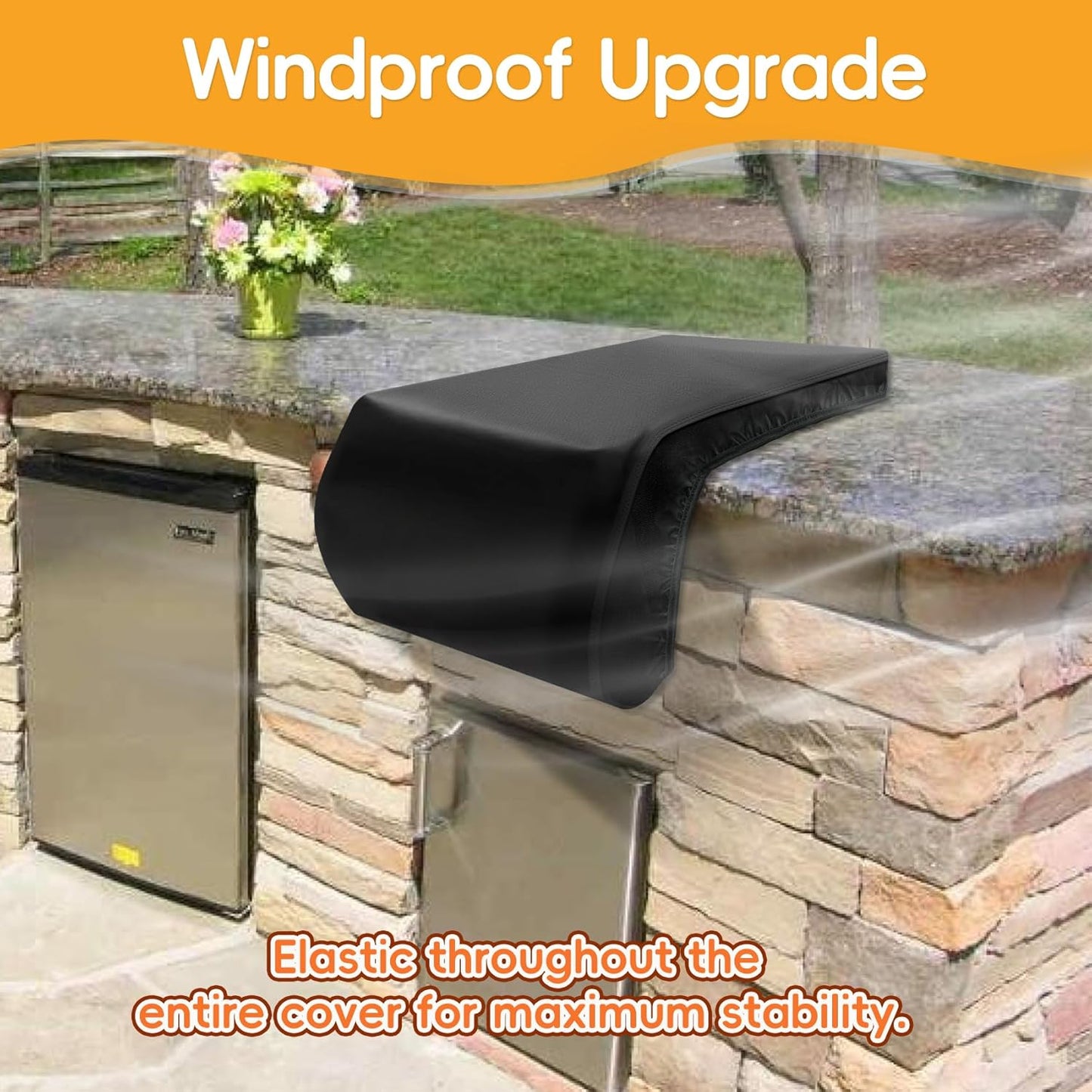 Cover for Blaze Premium LTE Built-in Double Side Burners Grill, Heavy Duty Water-Resistant Cover for Blaze 2SBBICV, Outdoor Kitchen Grill Head Covers