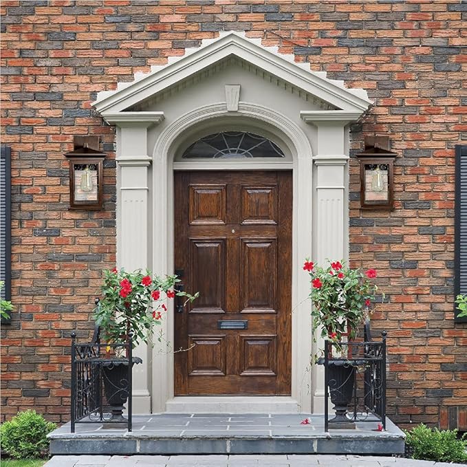 Dusk to Dawn Outdoor Wall Lantern, Exterior Wall Sconce Fixture with Tempered Clear Seeded Glass, Oil Rubbed Bronze (ORB) Finish for Outdoors (Medium Wall Mount - 2 Pack)