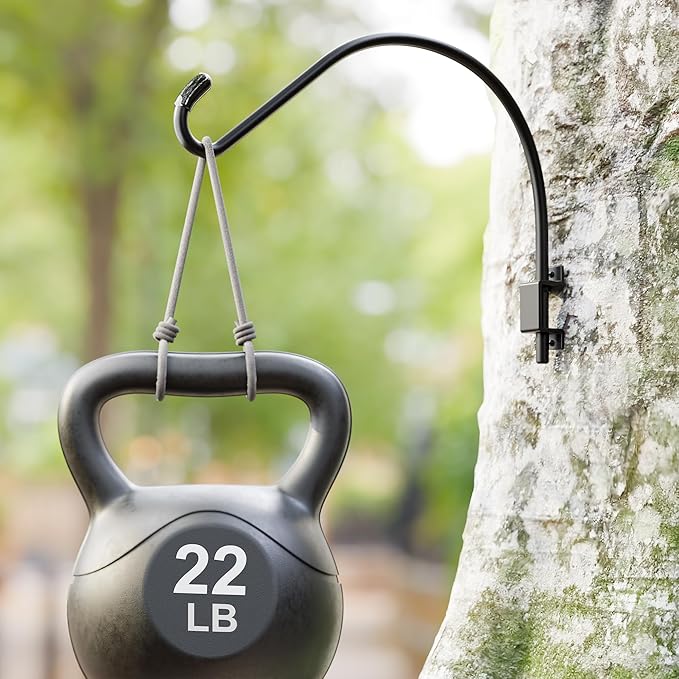 16 Inch Swivel Plant Hanger: Heavy Duty Hook for Bird Feeder, Plant, Flower Basket, Lantern, Wind Chime & More - Versatile Hanging Brackets Outdoor/Indoor Use Up to 22LB
