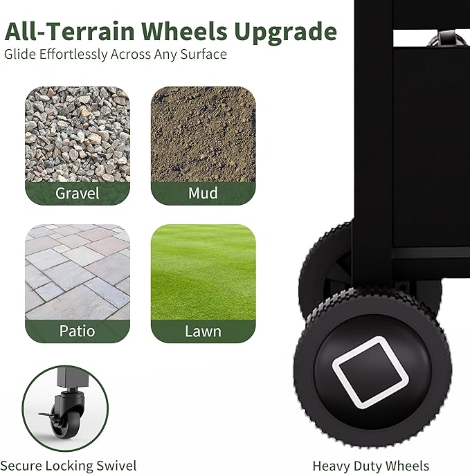 Brand-Man Griddle Grill Combo 6-Burner, 2 in 1 Versatile Propane Gas Grill and Griddle with Double Stainless Steel Lids, BBQ Combo for Outdoor Kitchen & Backyard Barbecue Cooking