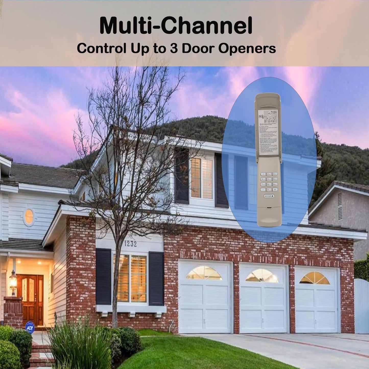 Garage Door Opener Keypad for liftmaster Chamberlain Craftsman Openers Produced Since 1993, Wireless Keyless Entry keypad Replacement, 877/878MAX, G940EV-P2, 877LM, Safe Security+2.0