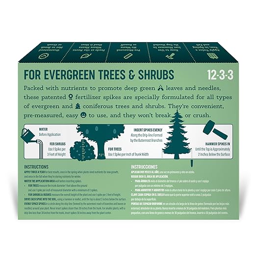 Fertilizer Spikes for Evergreen Trees & Shrubs (24 Spikes - 6.0 Lbs)