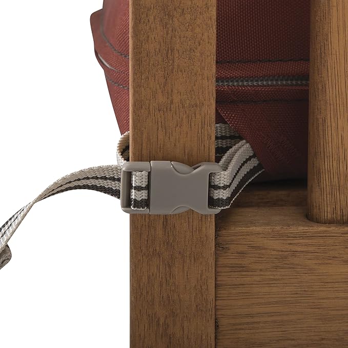 Classic Accessories Ravenna Water-Resistant 22 x 21 x 3 Inch Patio Seat Cushion, Spice, Chair Seat Cushion