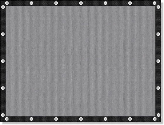 VICLLAX Shade Fabric Sun Shade Cloth with Every 2 FT Grommets for Patio Garden Pergola Cover Canopy 6x6 FT, Light Grey