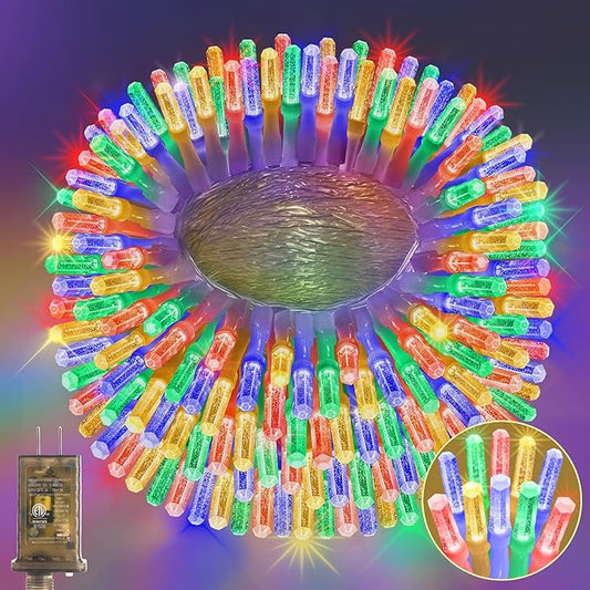 Heceltt 360 LED 118 FT String Lights Outdoor, 8 Modes Easter Lights Plug in, IP44 Waterproof Led String Lights with Timer and Memory for Easter Yard Party Garden Decorations (Multicolor)