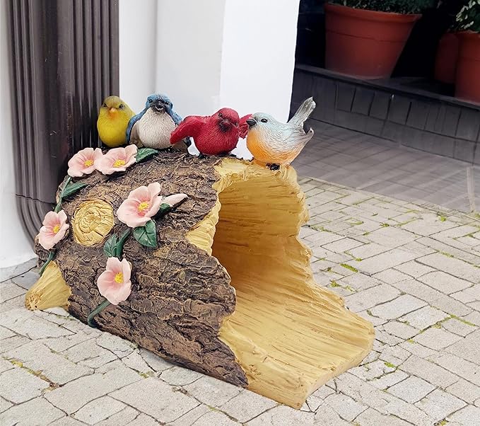Bird Statues Gutter Downspout Extension Statues Garden Decoration,Resin Statue Outdoor Decor,Animal Downspout Diverter,Decorative Gutter Extension,3"×3" Downspout Extender Diverter Splash Block