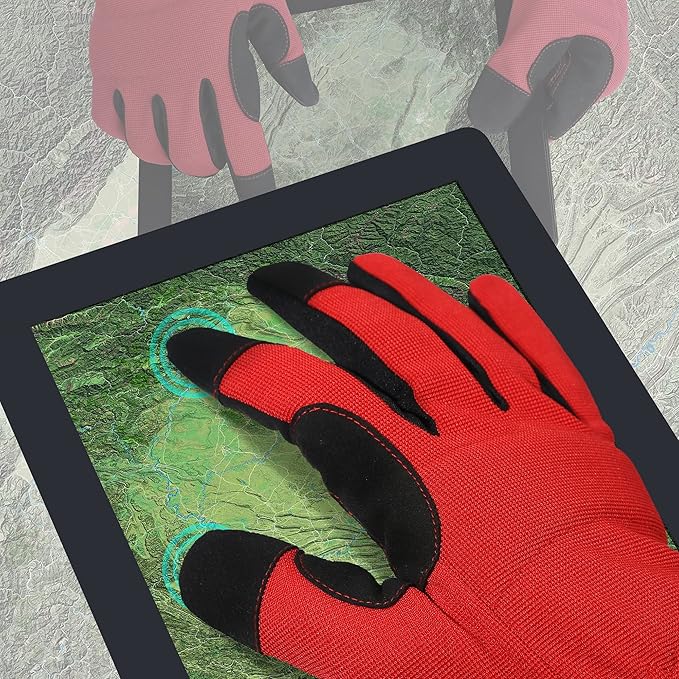 DULFINE High Performance Work Gloves For Men(3 Pairs Pack), High Dexterity Touch Screen For Multipurpose,Excellent Grip (XX-Large)