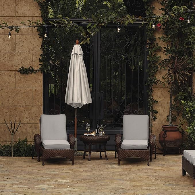 Classic Accessories Montlake Water-Resistant 25 x 22 x 4 Inch Patio Lounge Back Cushion, Heather Grey, Outdoor Loveseat Cushions