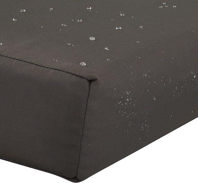 Classic Accessories Ravenna Seat Cushion, 17"W x 15"D x 2"Thick, Dark Taupe