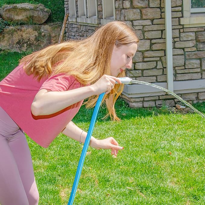 Fevone Garden Hose 50 ft, Heavy Duty Water Hose, Hybrid Polymer, Kink Resistance, Lightweight, Flexibility, Durability, Leak Free, Aluminum Fittings, 3/4" GHT, 5/8" ID, 600 Psi, Drinking Water Safe