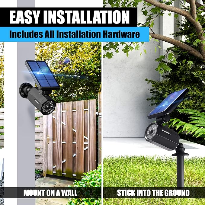 Bell+Howell Bionic Spotlight Motion Solar Spot Lights Outdoor Waterproof, Landscape Light, Outdoor Solar Yard Lighting Weather Resistant, Super Bright LED Lights, for Garden, Lawn As Seen On TV