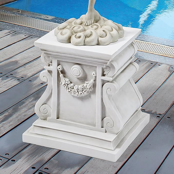 Design Toscano NG314100 Statuary Garden Base Riser, Large, Classic Plinth