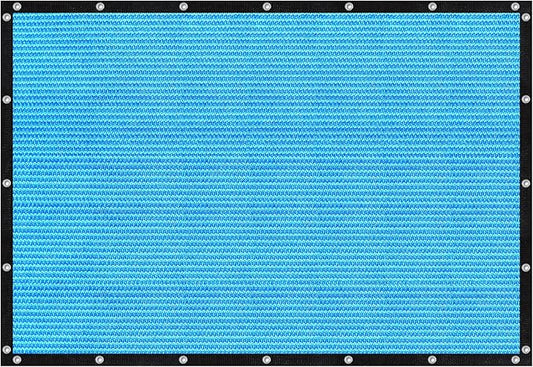 VICLLAX Shade Fabric Sun Shade Cloth with Every 2 FT Grommets for Patio Garden Pergola Cover Canopy 6x10 FT, Mixed Turquoise