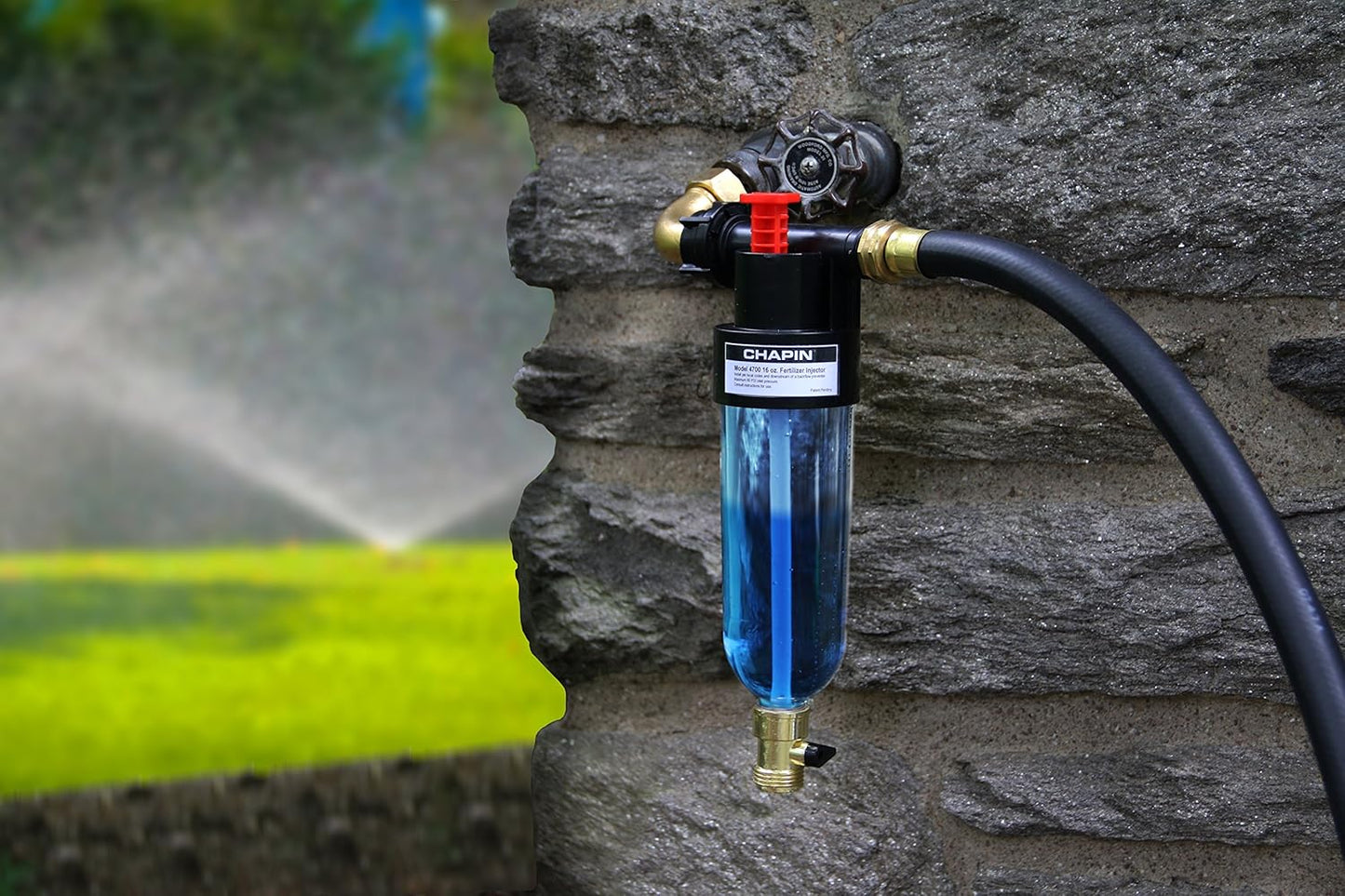 Chapin 4700 HydroFeed 16-Ounce in-Line Auto-Mix Fertilizer Injector System, 16-Ounce, Drip Irrigation System (1 Feeder/Package)