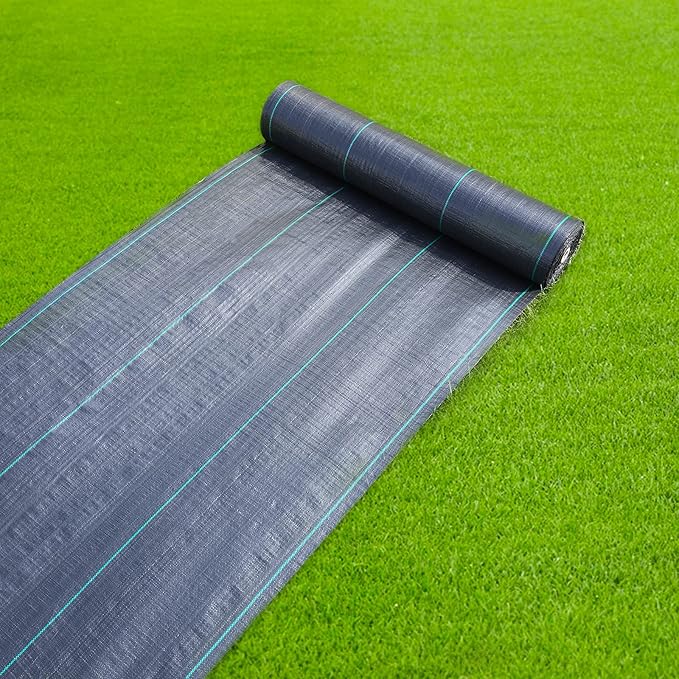 4ftx50ft Weed Barrier Landscape Fabric Heavy Duty, Premium 3.2oz Weed Barrier Fabric Weed Tarp, Weed Fabric, Garden Landscaping Fabric