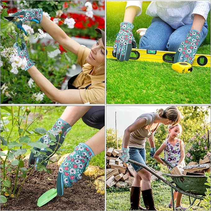 Gardening Gloves for Women and Men, Touchscreen Garden Gloves, Thorn Proof Puncture Resistant Work Gloves, Gardening Gifts for Women, Size Small