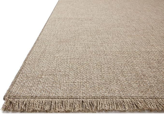 Loloi Dawn Collection Indoor/Outdoor DAW-04 Coffee 7'-8" x 7'-8" Round Area Rug