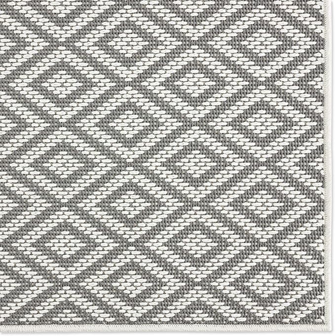 Home Dynamix Tripoli Lydia Modern Indoor/Outdoor Area Rug, Gray/Cream, 3'7"x5'2" Rectangle