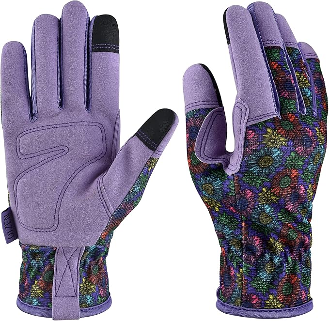 Gardening Gloves for Women and Men, Garden Gloves with Touch Screen, Thorn Proof Puncture Resistant Working Gloves, Gardening Gifts for Women, Size Medium