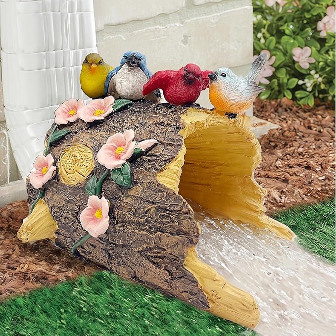 Bird Gutter Downspout Statue, Splash Block, Eco-Friendly Resin Decorative Gutter Extension Downspout, 3x4 Inch Gutter Extender Diverter, Rain Gutter Guard & Noise Dampener, Ideal Outdoor Gift