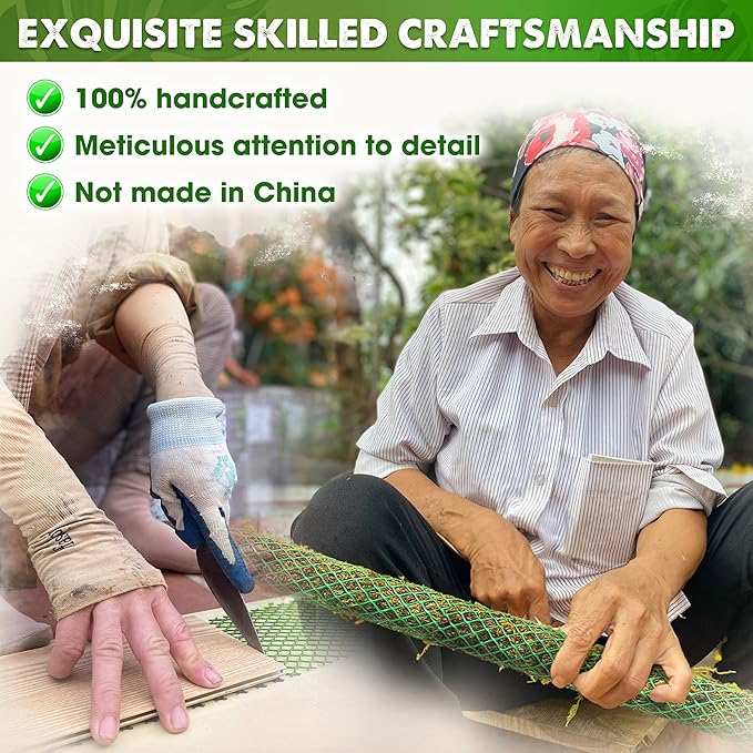 DUSPRO 42’’ Mesh Moss Pole for Plants, Tall Trellis for Climbing Monstera Plant Support, Sphagnum Moss Stick for Big Climbing Indoor Plant, Handmade Plant Stakes for Houseplant