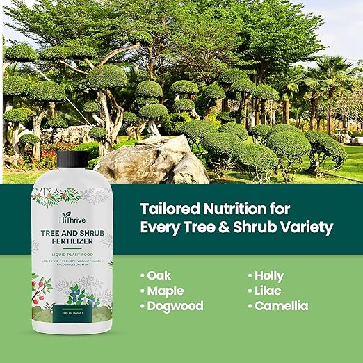 32oz Tree and Shrub Plant Food - Makes 32 Gallons of Tree and Shrub Fertilizer, Liquid Plant Fertilizer for Healthy Roots, Foliage & Year-Round Growth, Nutrient-Rich Formula for All Trees & Shrubs