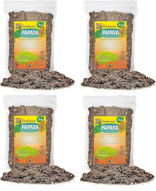 Papaya Plant Potting Mix - Unlock Rich Growth and Flavorful Harvests with Our High-Performance Formula - 20 Quart