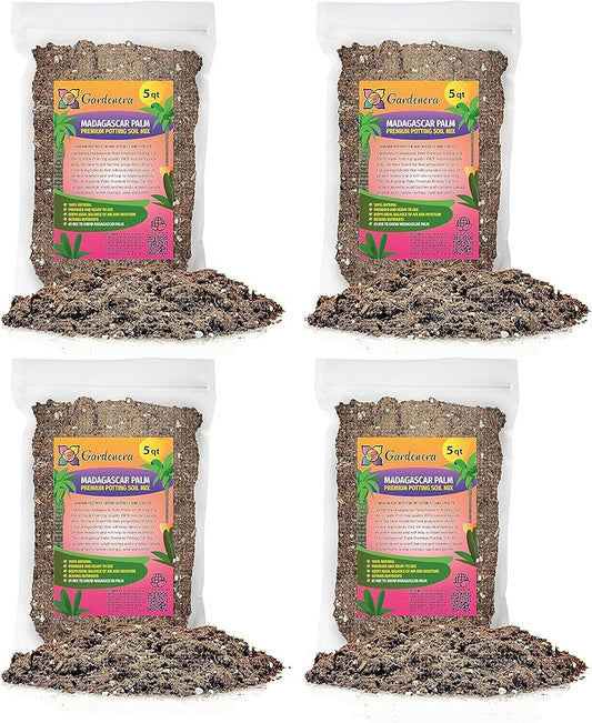 Madagascar Palm Potting Mix - Unlock Robust Growth and Striking Form with Our High-Performance Formula - 20 Quart