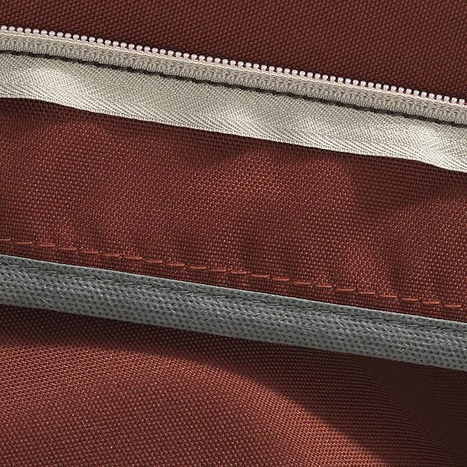 Classic Accessories Ravenna Water-Resistant 17 x 15 x 2 Inch Patio Seat Cushion, Spice, Chair Seat Cushion