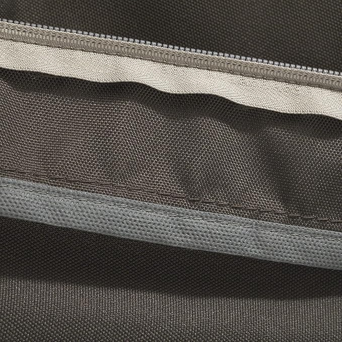 Classic Accessories Ravenna Water-Resistant 23 x 23 x 5 Inch Square Patio Seat Cushion Slip Cover & Foam, Espresso, Lounge Chair Cushion