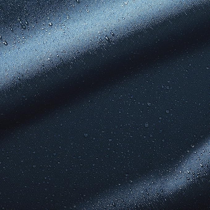 Classic Accessories Ravenna Water-Resistant 23 x 23 x 5 Inch Square Patio Seat Cushion Slip Cover & Foam, Empire Blue, Lounge Chair Cushion