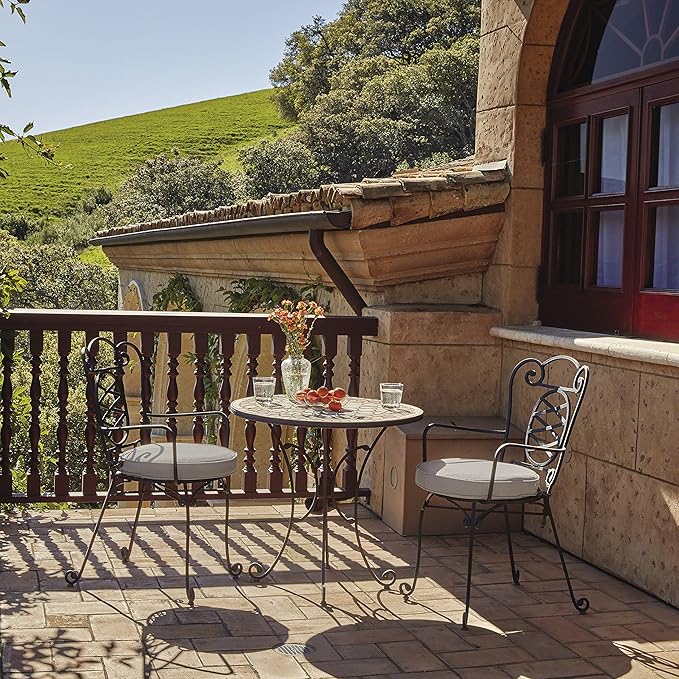 Classic Accessories Montlake Water-Resistant 21 x 22 x 4 Inch Patio Lounge Back Cushion, Heather Grey, Outdoor Loveseat Cushions