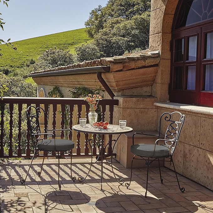 Classic Accessories Montlake Water-Resistant 21 x 20 x 4 Inch Patio Lounge Back Cushion, Light Charcoal Grey, Outdoor Loveseat Cushions